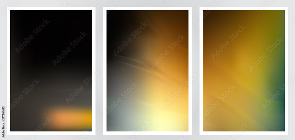 Fototapeta premium Set of abstract creative vector background design