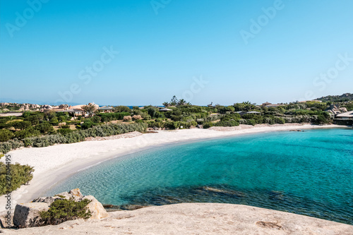 Deserted beach on Cavallo Island in Corsica
