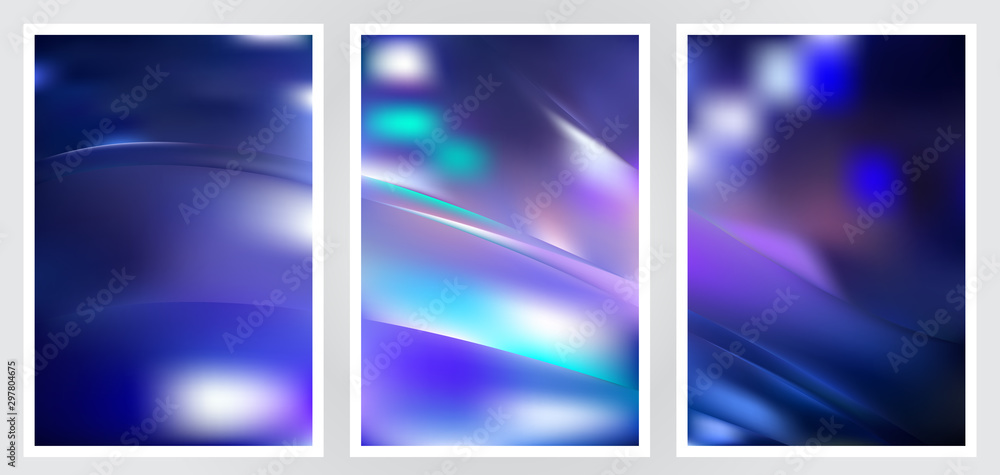 Fototapeta premium Set of abstract creative vector background design
