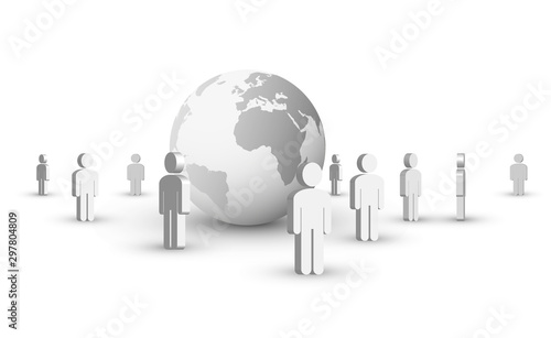 mondo, pianeta, persone, utenti, comunicazione, 