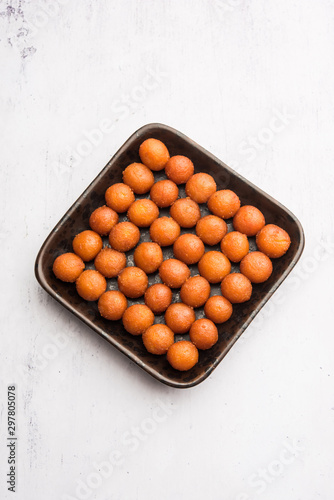 Traditional Home made Gulab Jamun sweets from India