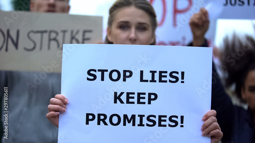 Electorate demanding to stop lies keep promises about living standards, reforms