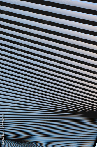 Unusual design ceiling with repeating lines