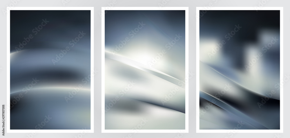 Fototapeta premium Set of abstract creative vector background design