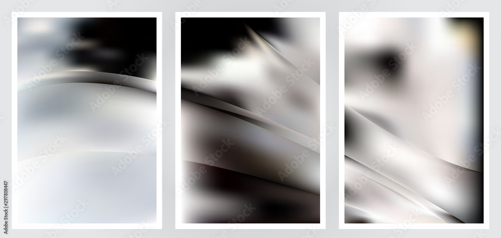 Fototapeta premium Set of abstract creative vector background design