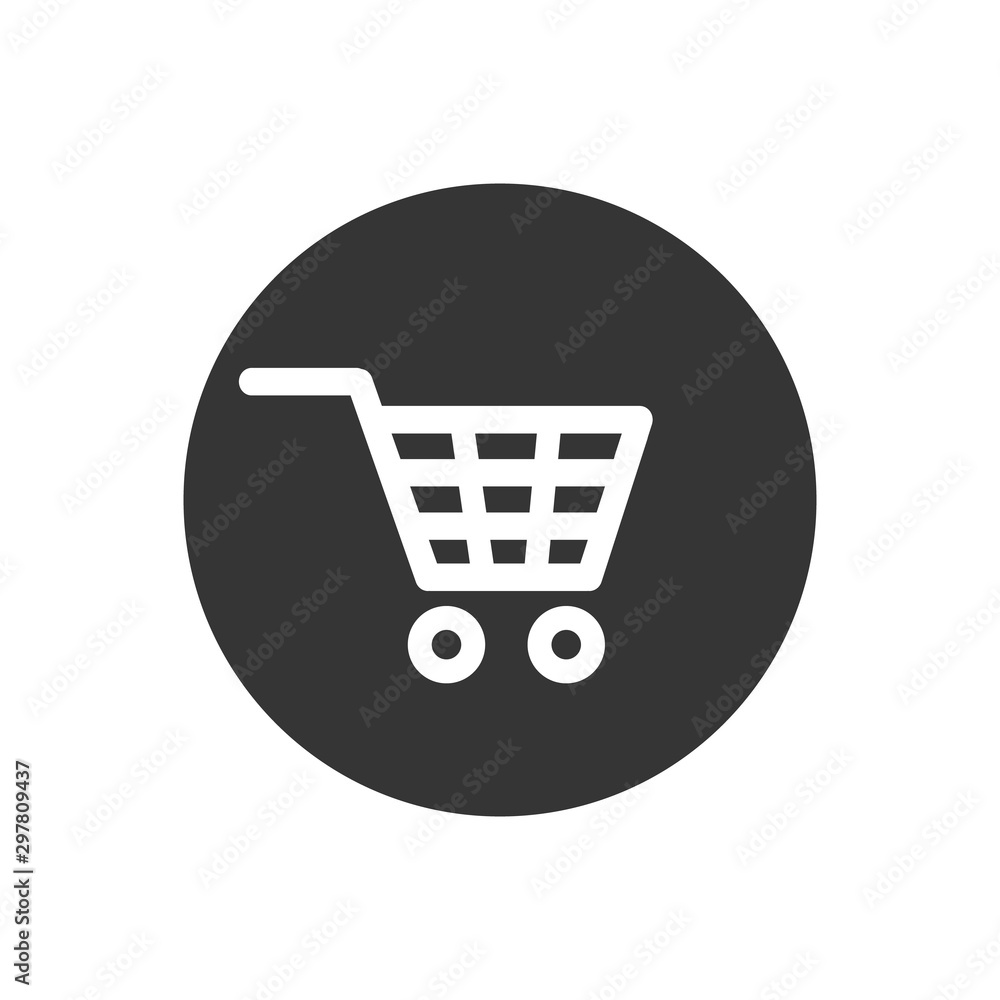 Shopping icon. Shopping cart icon vector illustration flat style Shopping icon. Shopping cart icon vector illustration flat style