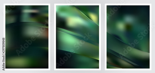 Set of abstract creative vector background design