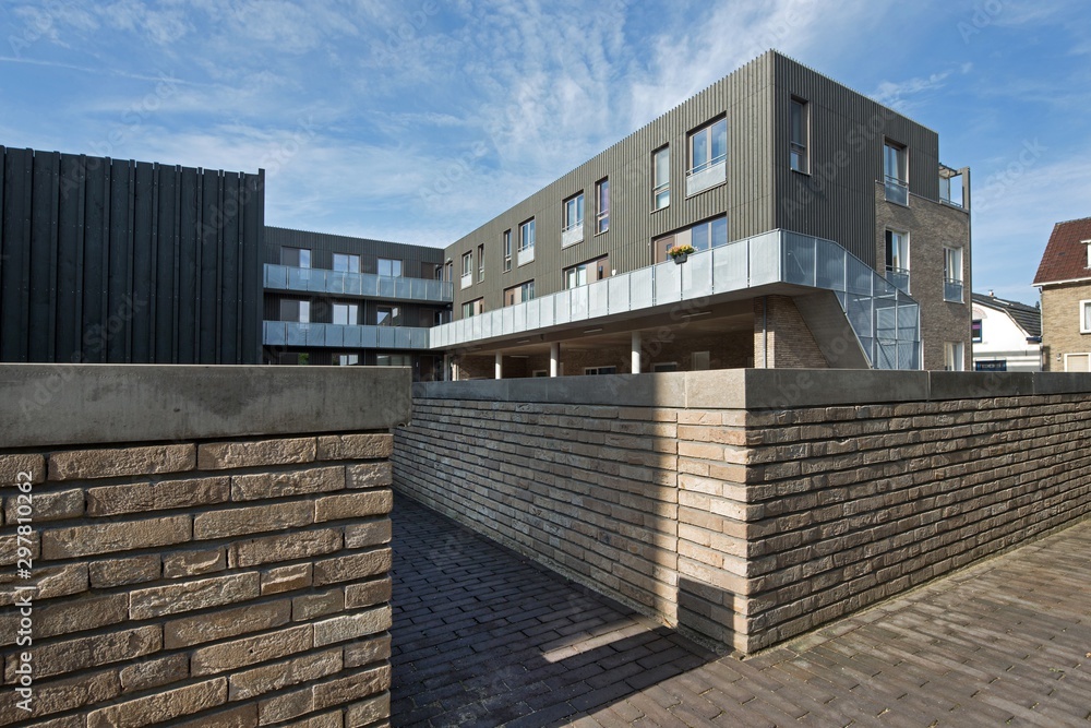 Modern Dutch architecture. Netherlands. Appartments Ede