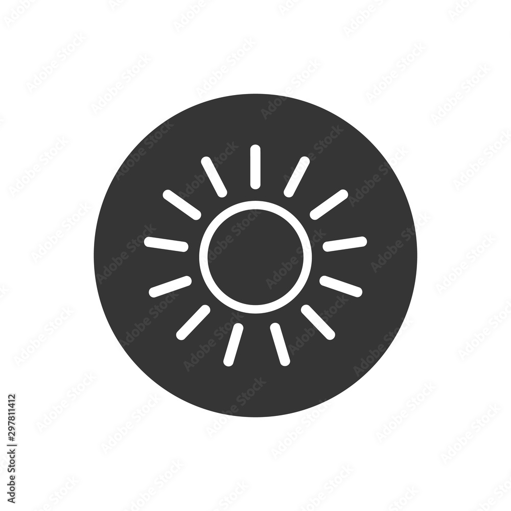 Sun vector icon. Sun line icon. sunshine icon Sun vector icon. Sun line icon. sunshine icon