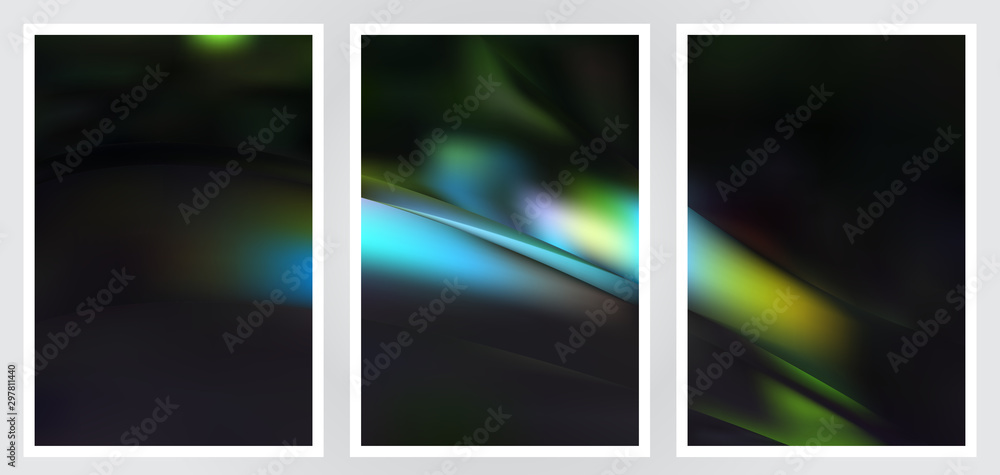 Fototapeta premium Set of abstract creative vector background design