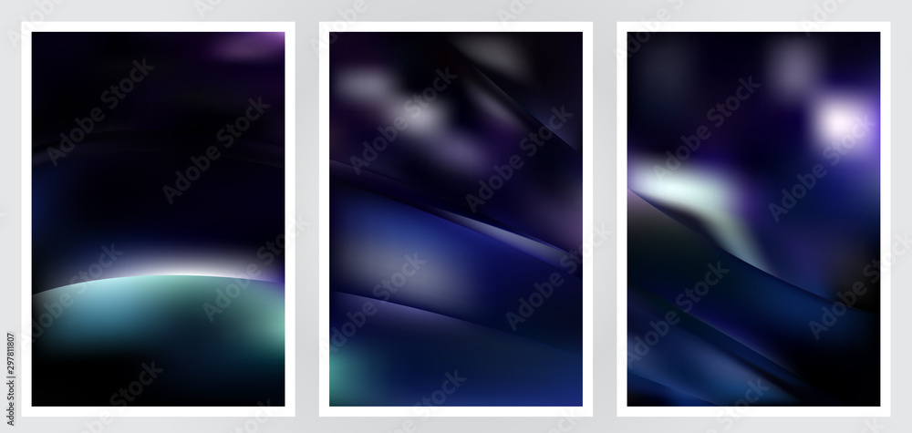 Fototapeta premium Set of abstract creative vector background design