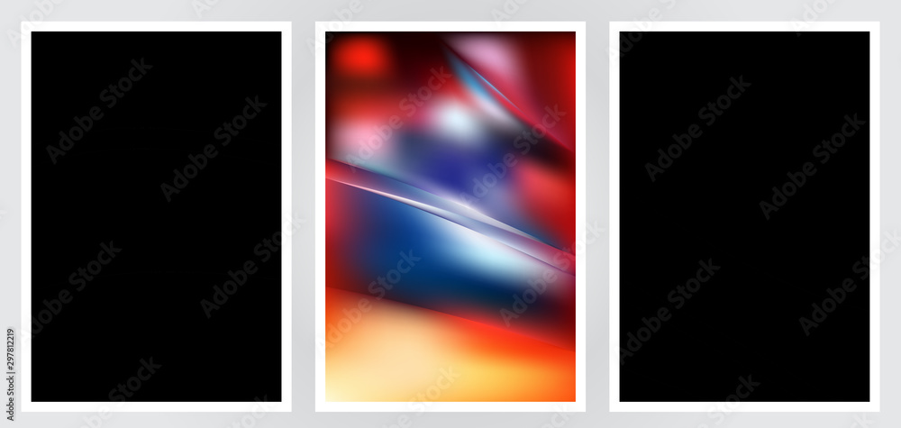 Obraz premium Set of abstract creative vector background design