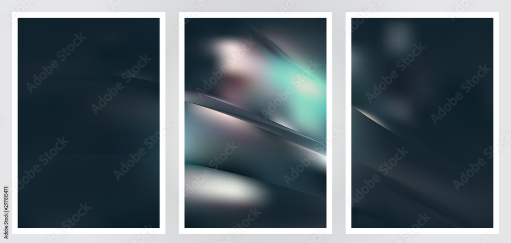 Fototapeta premium Set of abstract creative vector background design
