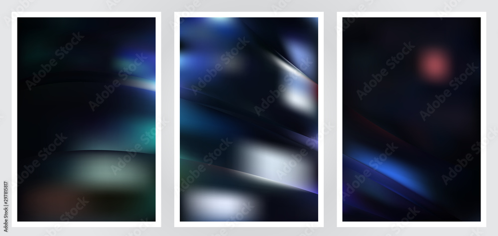 Fototapeta premium Set of abstract creative vector background design