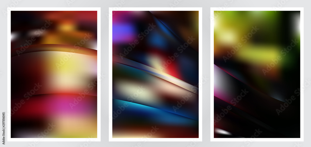 Set of abstract creative vector background design Set of abstract creative vector background design