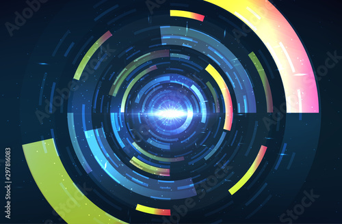 Abstract time travel background