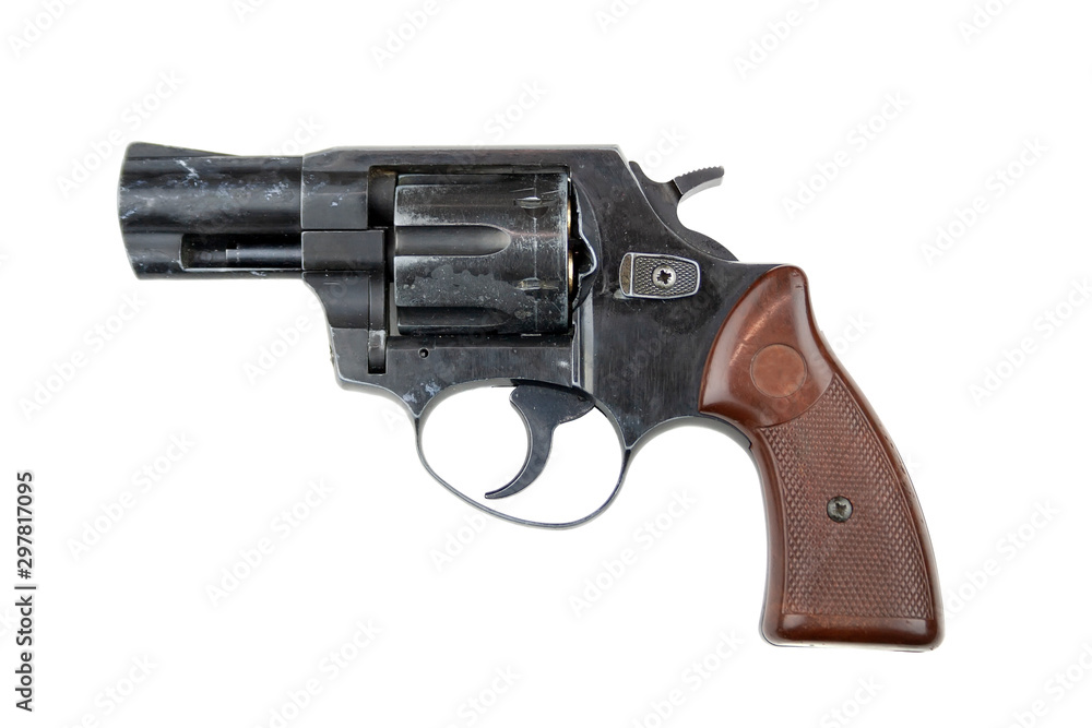 Revolver isolated on white background Revolver isolated on white background