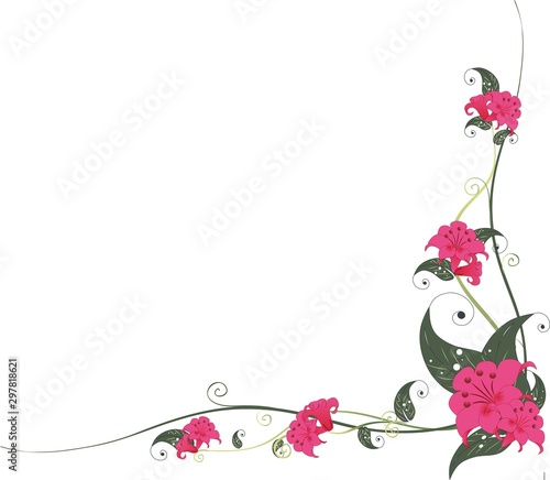 Esquinero floral