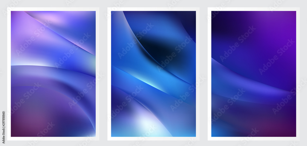 Fototapeta premium Set of abstract creative vector background design