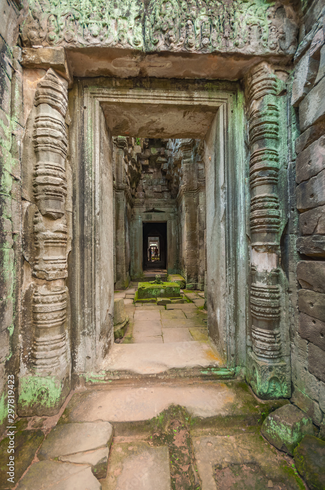 Ancient buddhist khmer temple in Angkor Wat, Cambodia. Preah Khan temple Ancient buddhist khmer temple in Angkor Wat, Cambodia. Preah Khan temple
