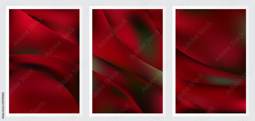 Fototapeta premium Set of abstract creative vector background design