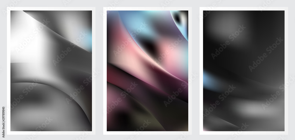 Fototapeta premium Set of abstract creative vector background design