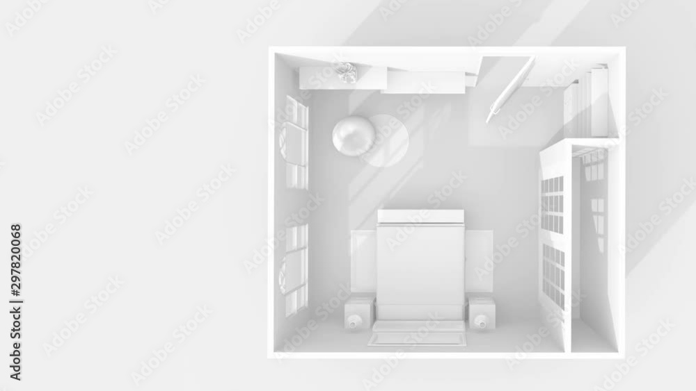 3d interior rendering of furnished bedroom 3d interior rendering of furnished bedroom