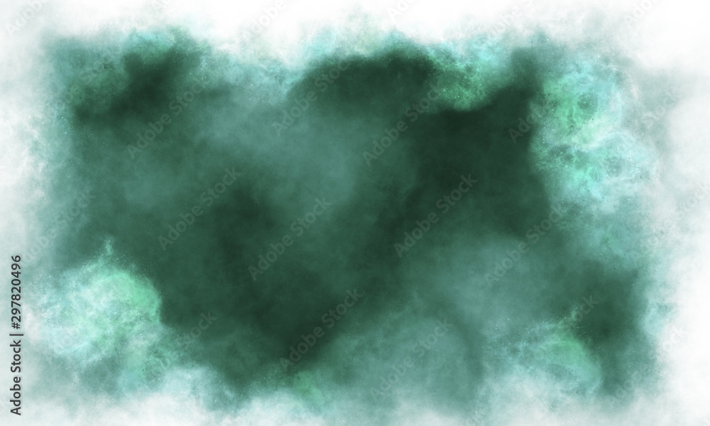 ABstract background, Green horror smoke fire screen