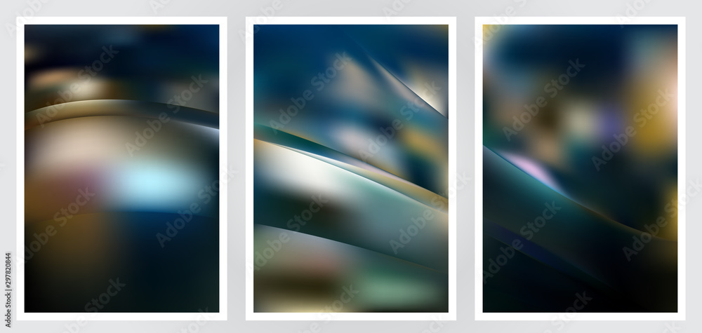 Fototapeta premium Set of abstract creative vector background design