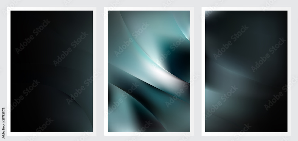 Set of abstract creative vector background design