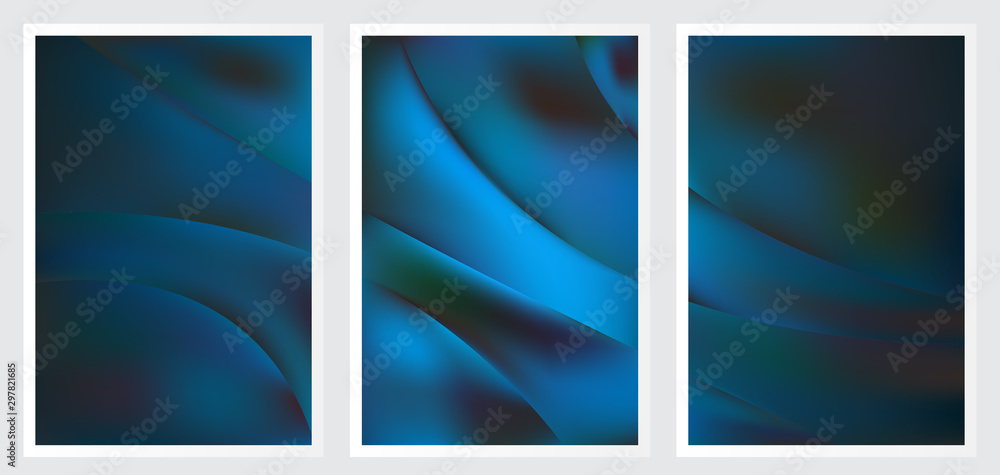 Fototapeta premium Set of abstract creative vector background design