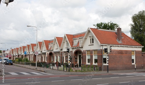 Houses Meppel Netherlands. The 12 apostels. Woldstraat. Drente.