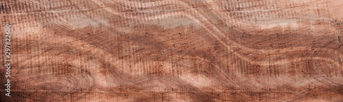 Brown wood texture background. Panorama wood surface with natural pattern.
