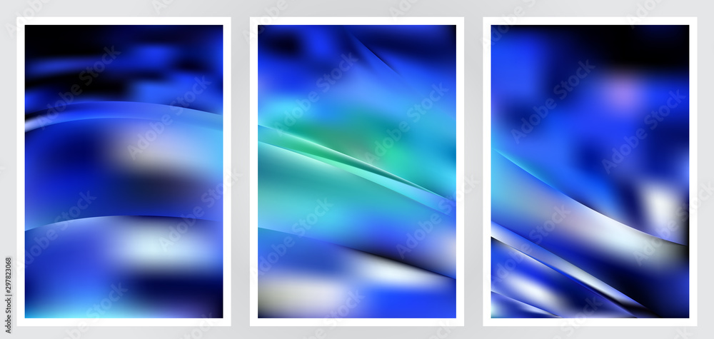 Fototapeta premium Set of abstract creative vector background design