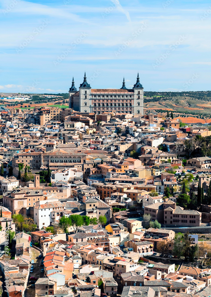 Medieval city of Toledo in the center of Spain in a sunny day.