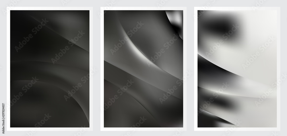 Fototapeta premium Set of abstract creative vector background design