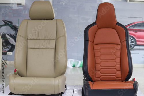 Leather Designer Seat Cover Designs Car Seat Cover Machine Stitch Sewing Services Car Decor Repair and Services Multi Color