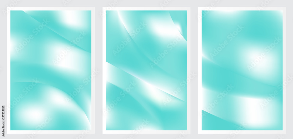 Naklejka premium Set of abstract creative vector background design