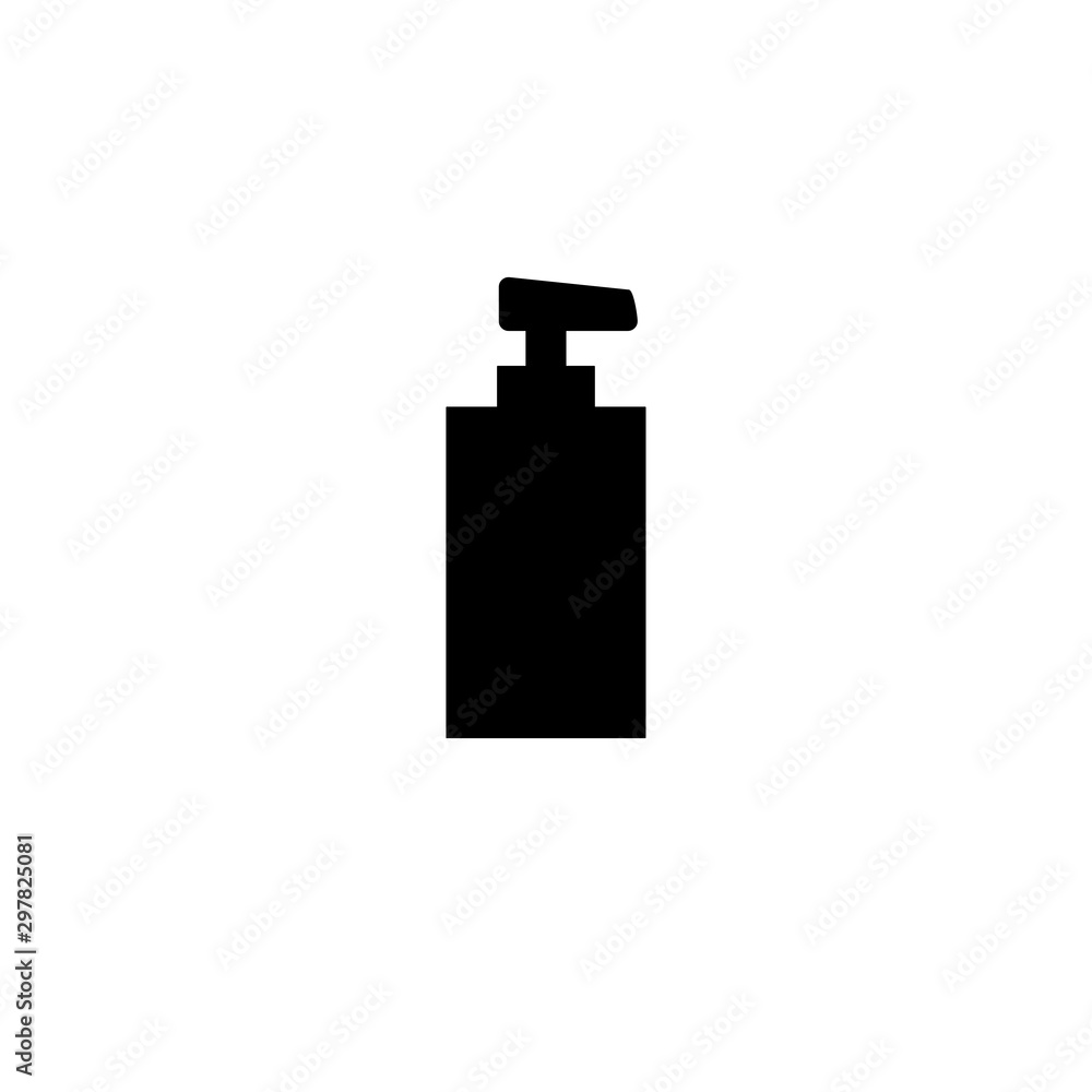 Plastic soap bottle icon. Cosmetic symbol Plastic soap bottle icon. Cosmetic symbol