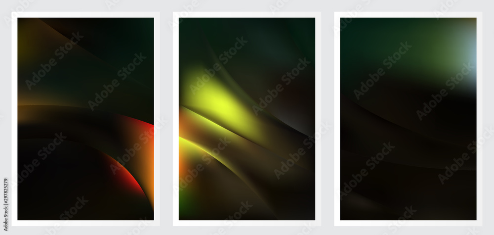Fototapeta premium Set of abstract creative vector background design