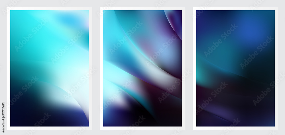 Naklejka premium Set of abstract creative vector background design