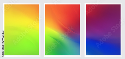 Set of abstract creative vector background design