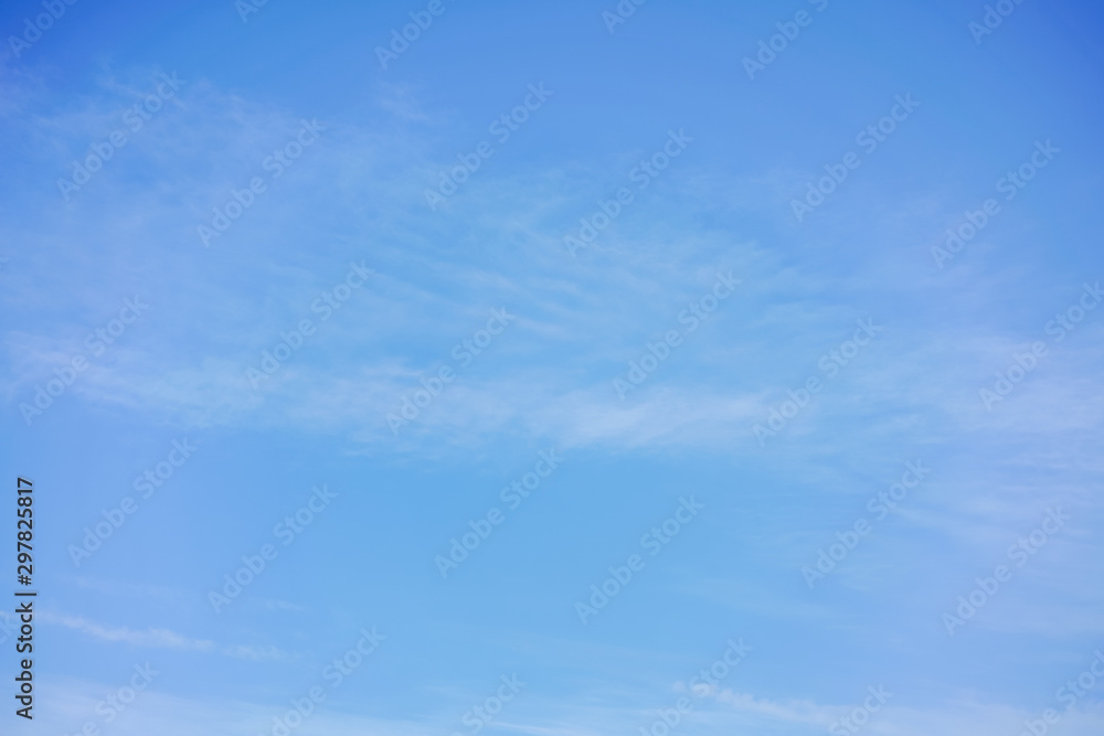Blue sky with beautiful clouds background texture