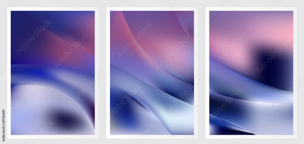 Naklejka premium Set of abstract creative vector background design
