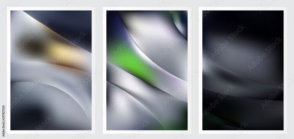 Fototapeta premium Set of abstract creative vector background design