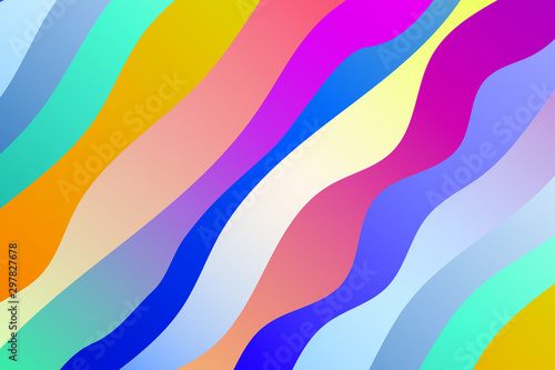 Colorful background with curved Gradient lines. Pattern design for banner  poster  flyer  card  cover  brochure