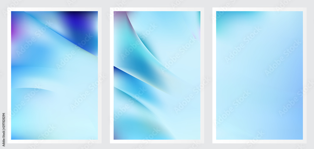 Set of abstract creative vector background design