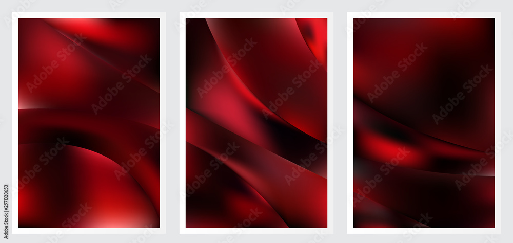 Fototapeta premium Set of abstract creative vector background design