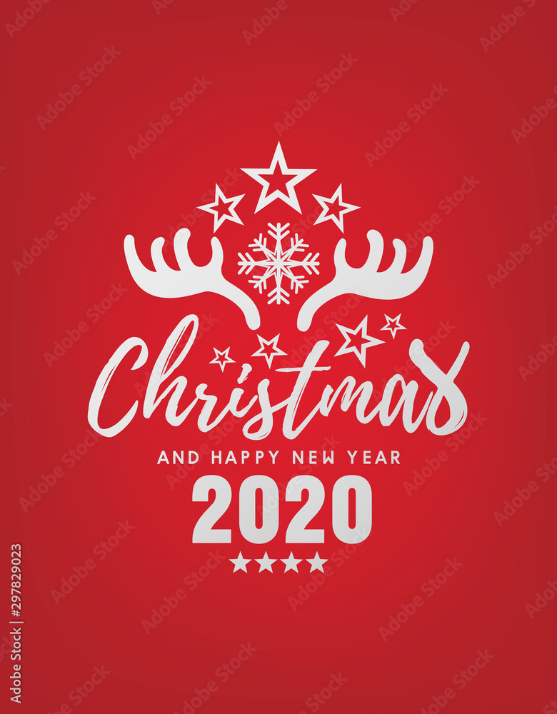 merry christmas and happy new year 2020 vector design merry christmas and happy new year 2020 vector design