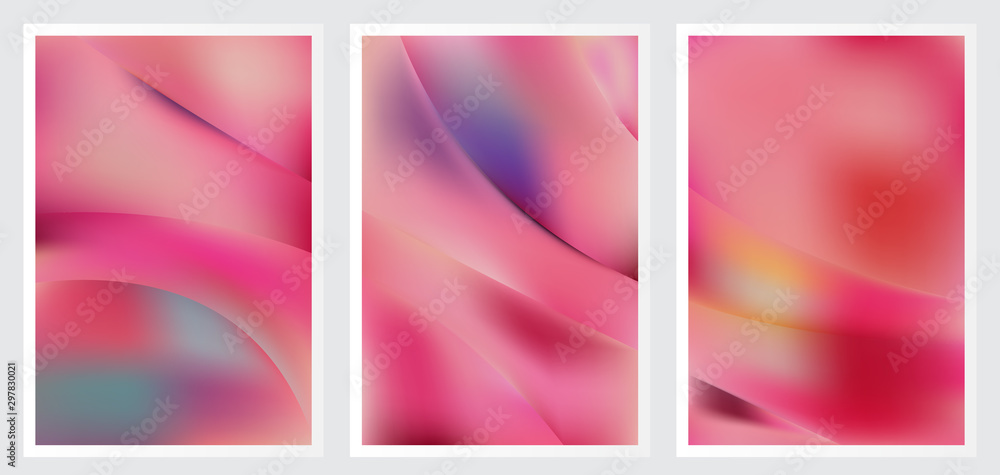Naklejka premium Set of abstract creative vector background design